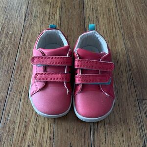Ten Little Red Leather Sneakers